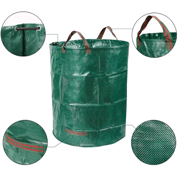 Multifunctional Reusable Waterproof PP Bags - Garden Waste Bag Leaf Picker for Efficient Leaf and Debris Collection Container - Image 3