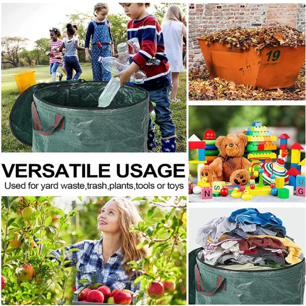 Multifunctional Reusable Waterproof PP Bags - Garden Waste Bag Leaf Picker for Efficient Leaf and Debris Collection Container - Image 6