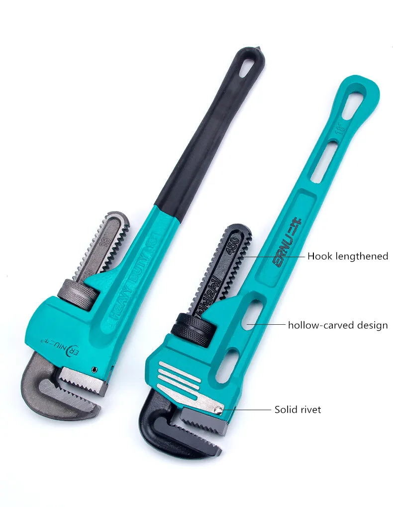 Heavy Duty Plumbing Wrench - 8/10/12 Inch, High Carbon Steel, Universal Antirust Hand Tool Wrench, Multi Tool Oil Filter Wrench for Plumbing Torque