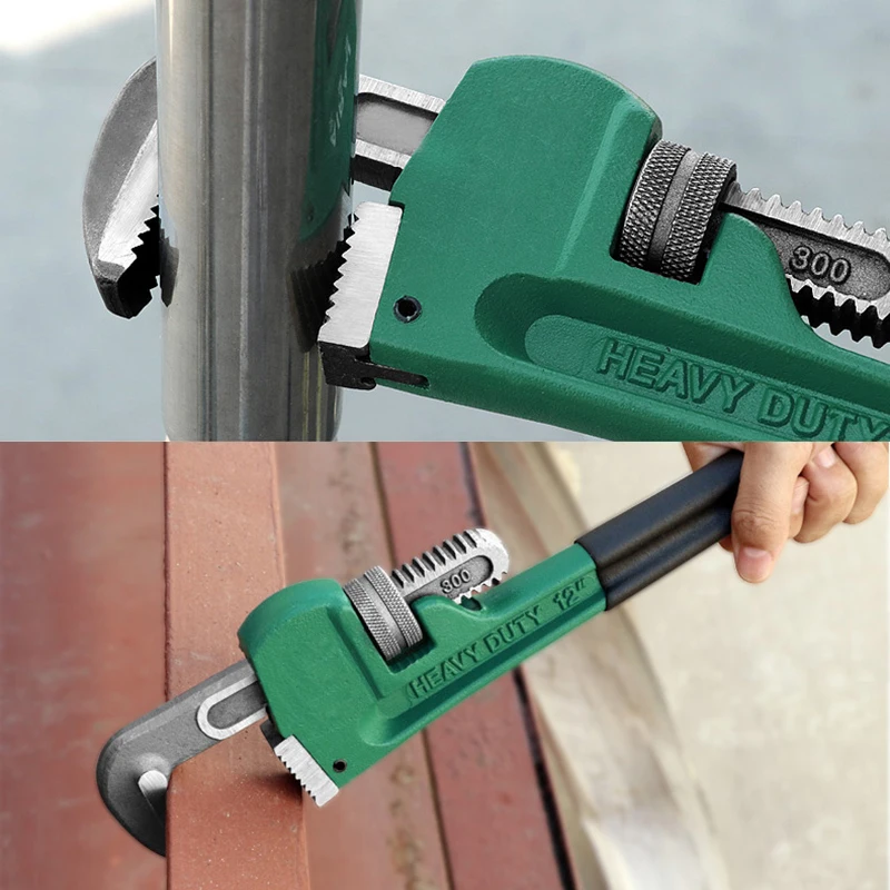 Heavy Duty Plumbing Wrench - 8/10/12 Inch, High Carbon Steel, Universal Antirust Hand Tool Wrench, Multi Tool Oil Filter Wrench for Plumbing Torque