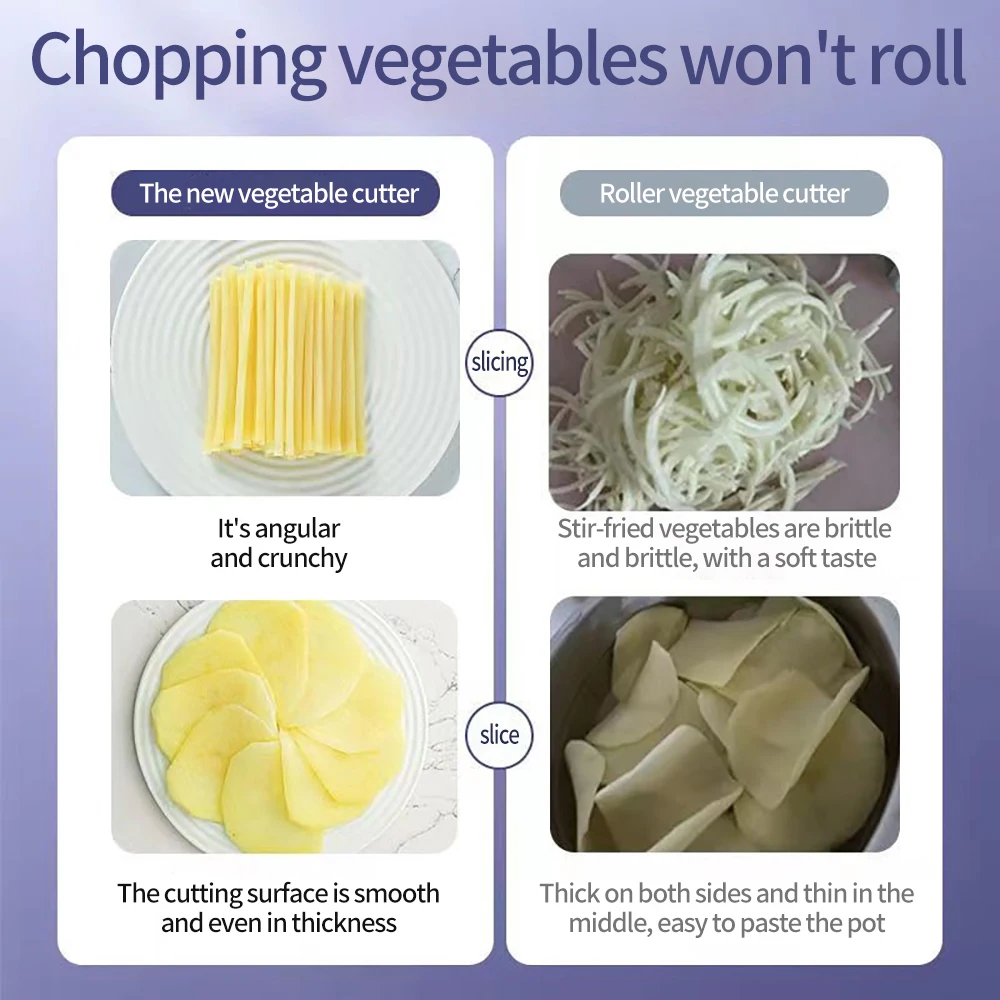 Versatile Kitchen Tool: Multi-Functional Slicer, Cutter, and Grater for Vegetables like Onion, Garlic, Carrot, and Potato vegetable cutter