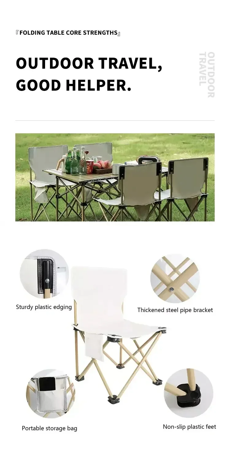 Lightweight, Portable Folding Chair for Outdoor Comfort with Strong Weight Capacity chair folding lightweight